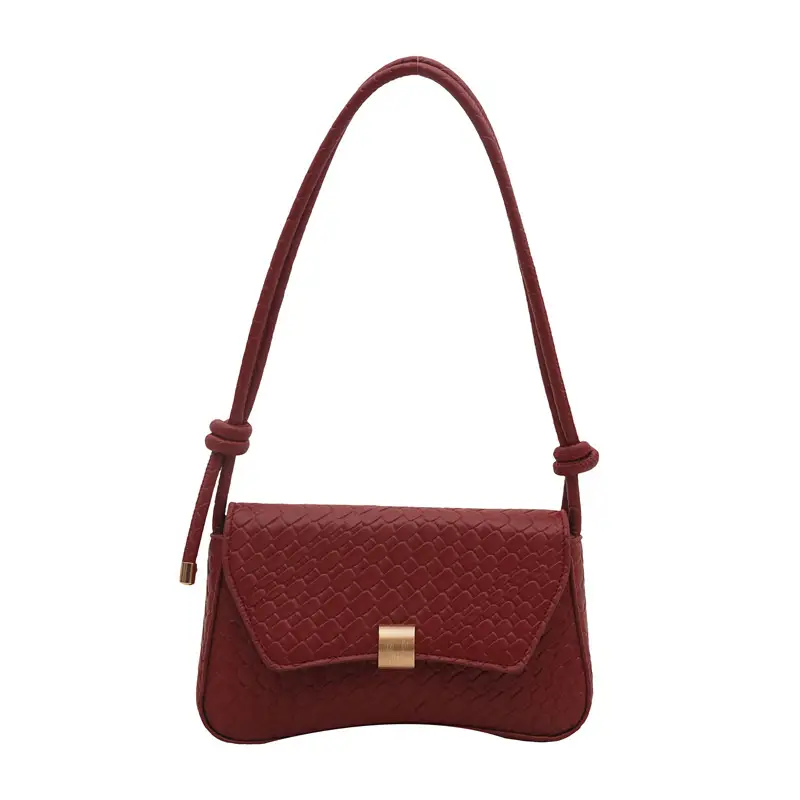 Women's Woven Pattern Shoulder Bag Small Square 2025 - Image 10