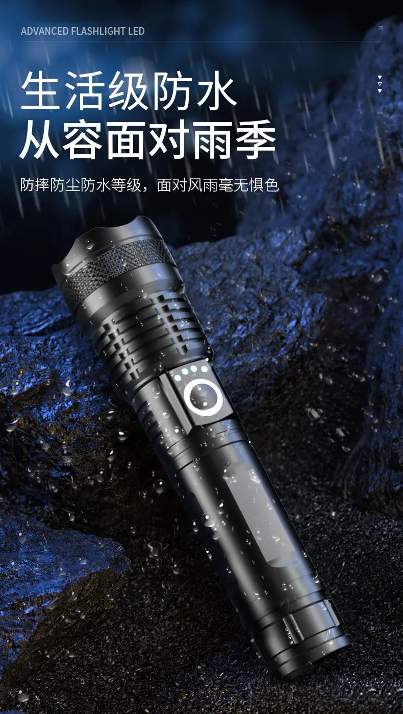 Multi-Function Laser Flashlight Aluminum Outdoor Work Light β feature 9