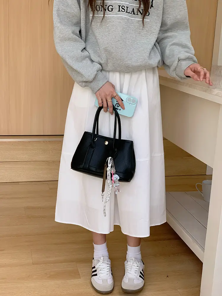 Women's Yellow Leather Bucket Bag Spring 2025 — feature 16