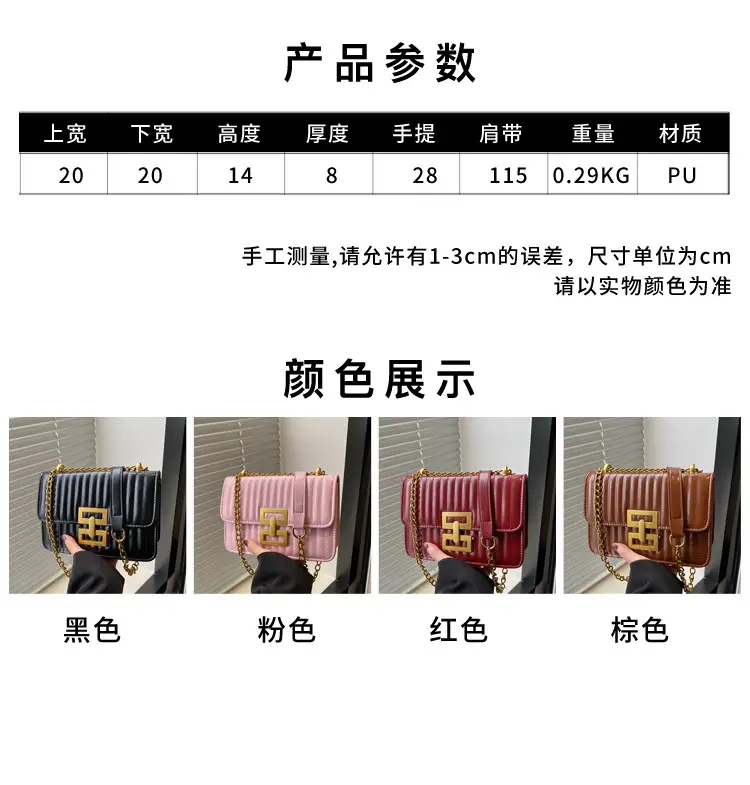 Pink Chain Shoulder Bag for Women 2025 — feature 2