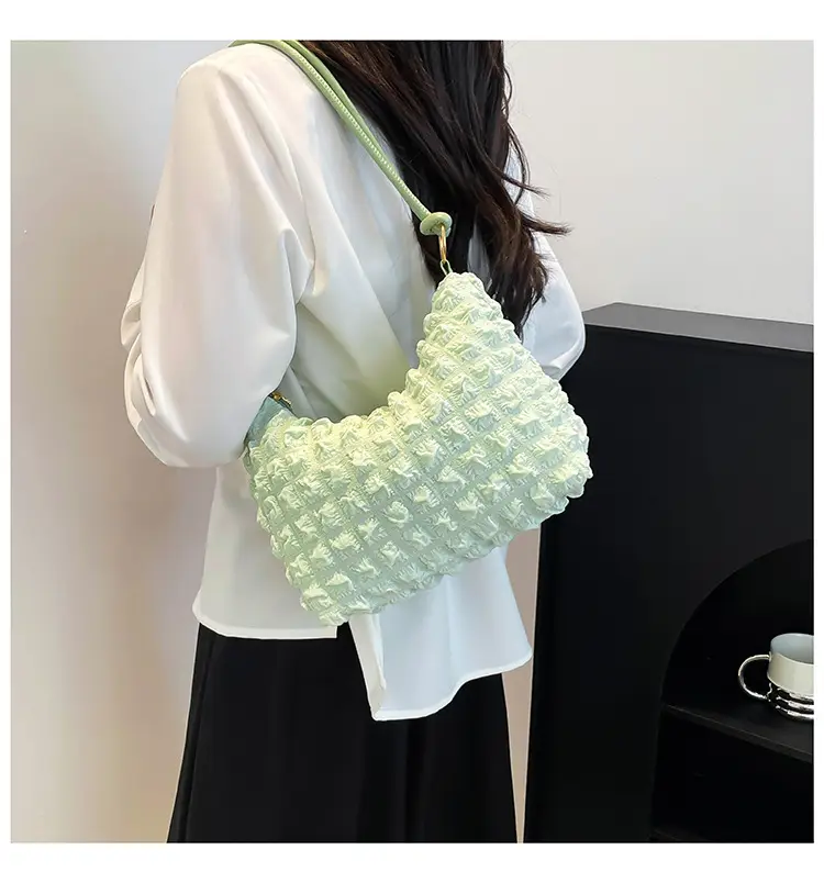 White Underarm Bag for Women Large Capacity Shoulder Crossbody — feature 25