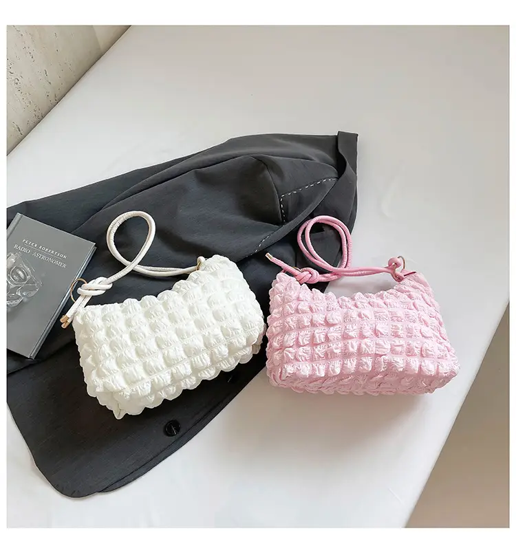 White Underarm Bag for Women Large Capacity Shoulder Crossbody — feature 30