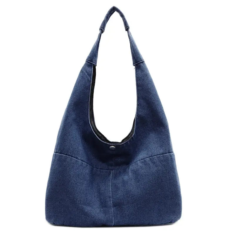 Women Retro Denim Shoulder Bag Large Capacity 2025 - Image 8
