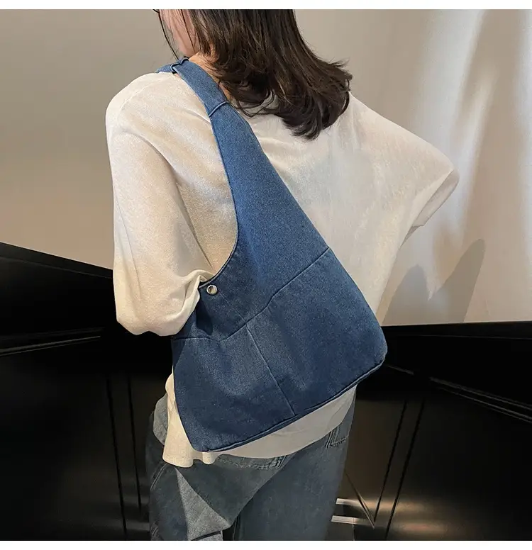 Women Retro Denim Shoulder Bag Large Capacity 2025 — feature 16