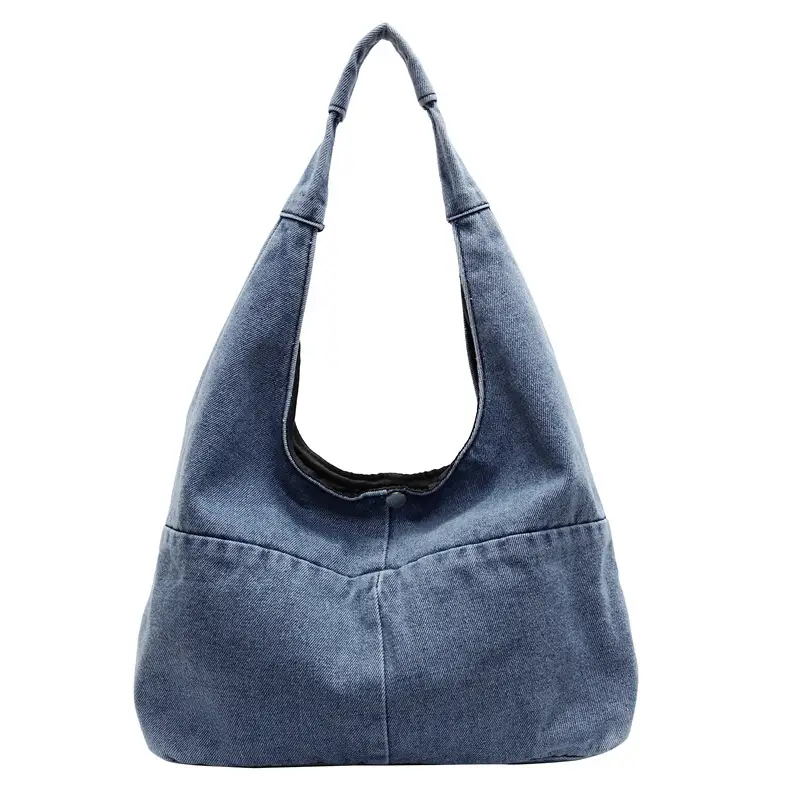 Women Retro Denim Shoulder Bag Large Capacity 2025 - Image 2
