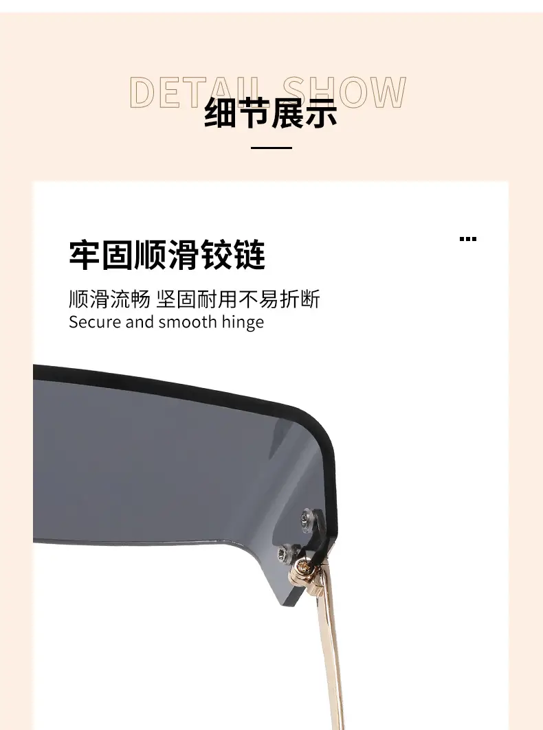 Women Pink Gradient Cut Edge Sunglasses — feature 10