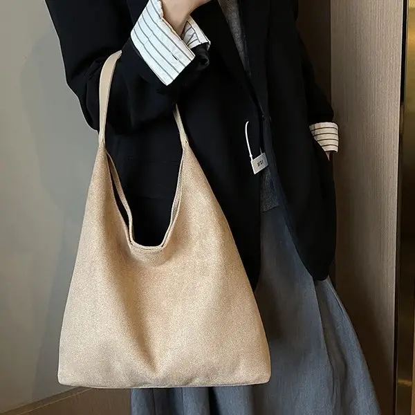 Vintage Suede Shoulder Bag for Women Autumn Winter 2025 - Image 7