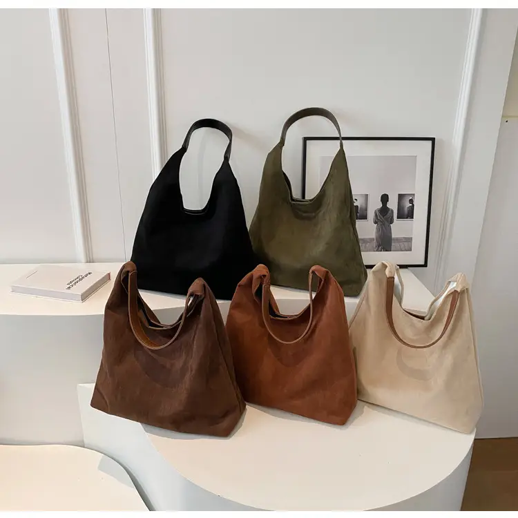 Vintage Suede Shoulder Bag for Women Autumn Winter 2025 — feature 14