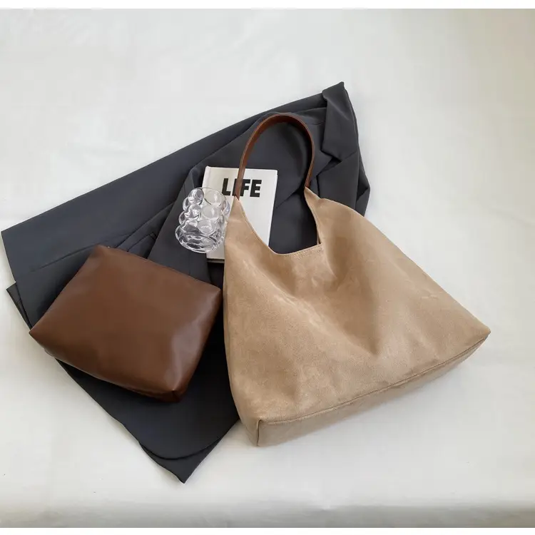 Vintage Suede Shoulder Bag for Women Autumn Winter 2025 — feature 18