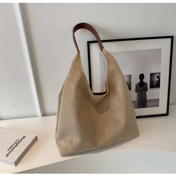 Vintage Suede Shoulder Bag for Women Autumn Winter 2025 — feature 24