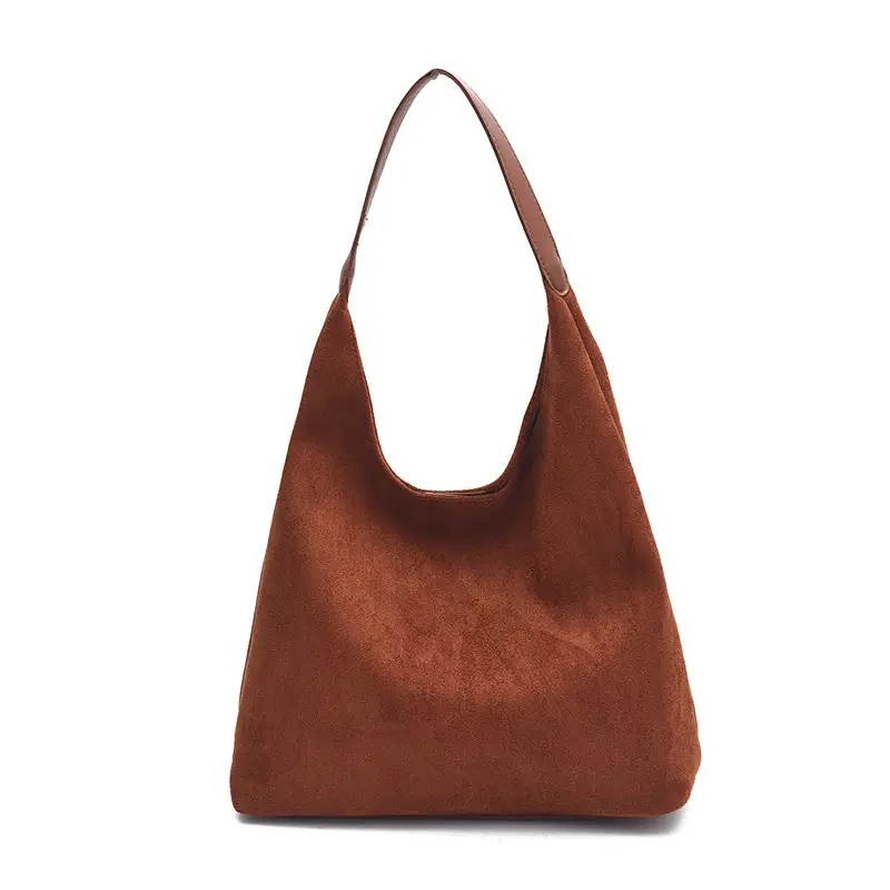 Vintage Suede Shoulder Bag for Women Autumn Winter 2025 - Image 3