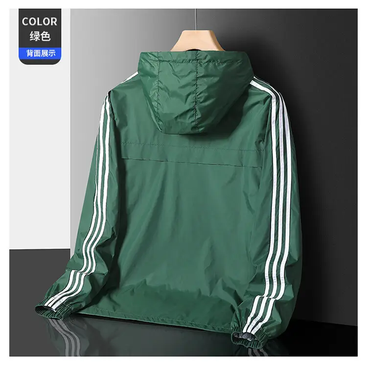 2024 New Spring Men's Sports Windbreaker Jacket Youth Casual Fashion Windproof Fabric Couple Jacket 2032 — feature 8