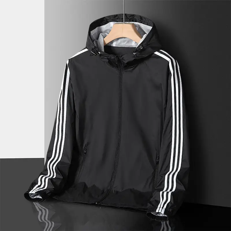 2024 New Spring Men's Sports Windbreaker Jacket Youth Casual Fashion Windproof Fabric Couple Jacket 2032