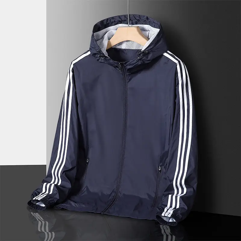 2024 New Spring Men's Sports Windbreaker Jacket Youth Casual Fashion Windproof Fabric Couple Jacket 2032