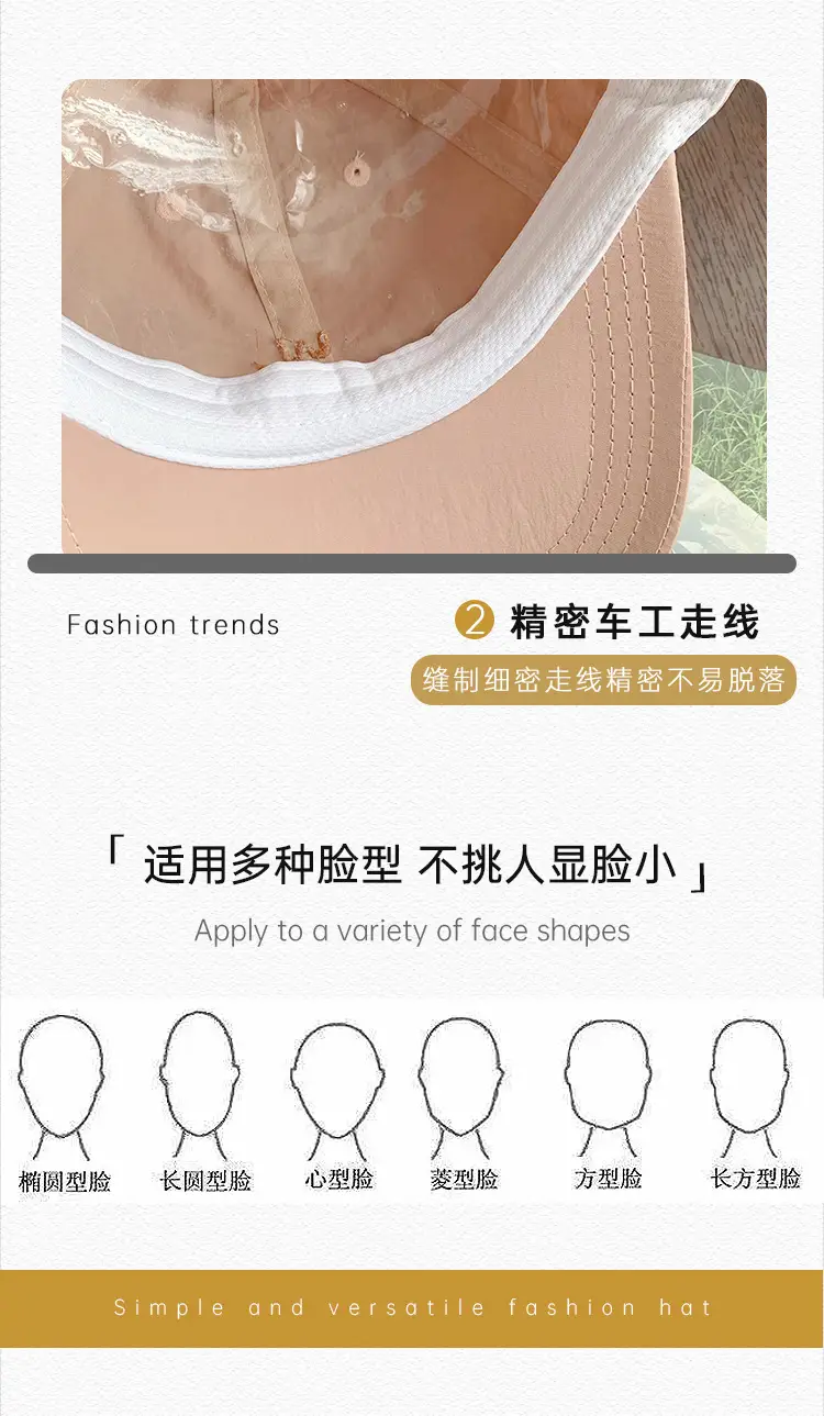 Men's Embroidered Baseball Cap Sunshade Summer Wear — feature 23