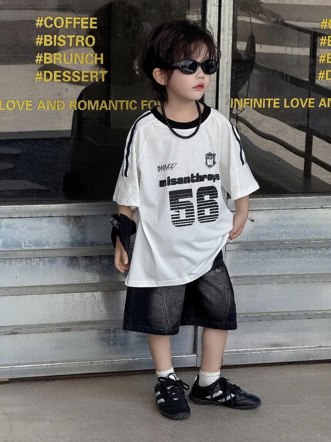 Kids Printed T-Shirt White 2025 Summer Boys - Image 4