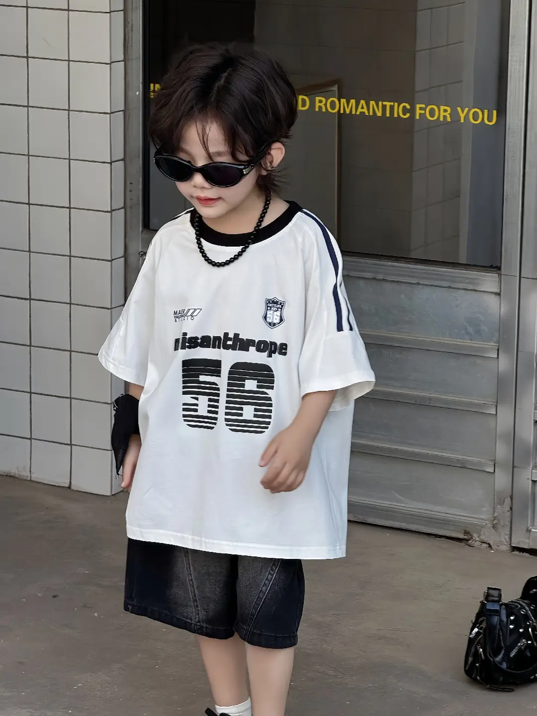 Kids Printed T-Shirt White 2025 Summer Boys — feature 2