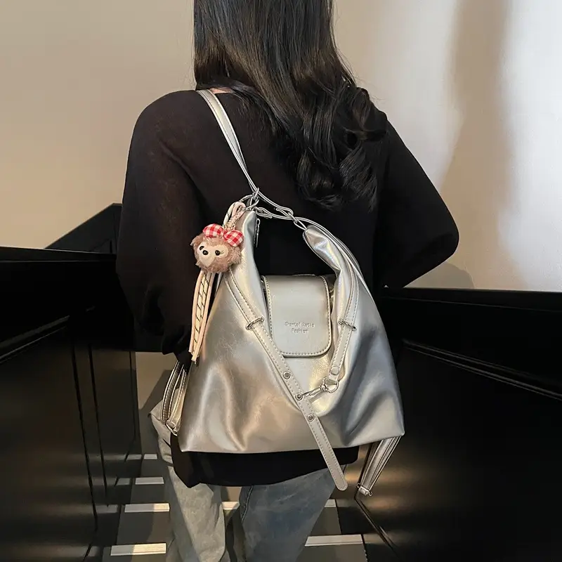 Silver Fashionable Shoulder Bag for Women 2025 New Arrival - Image 8