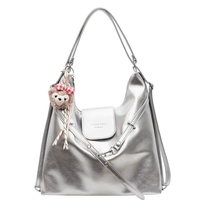 Silver Fashionable Shoulder Bag for Women 2025 New Arrival - Image 9