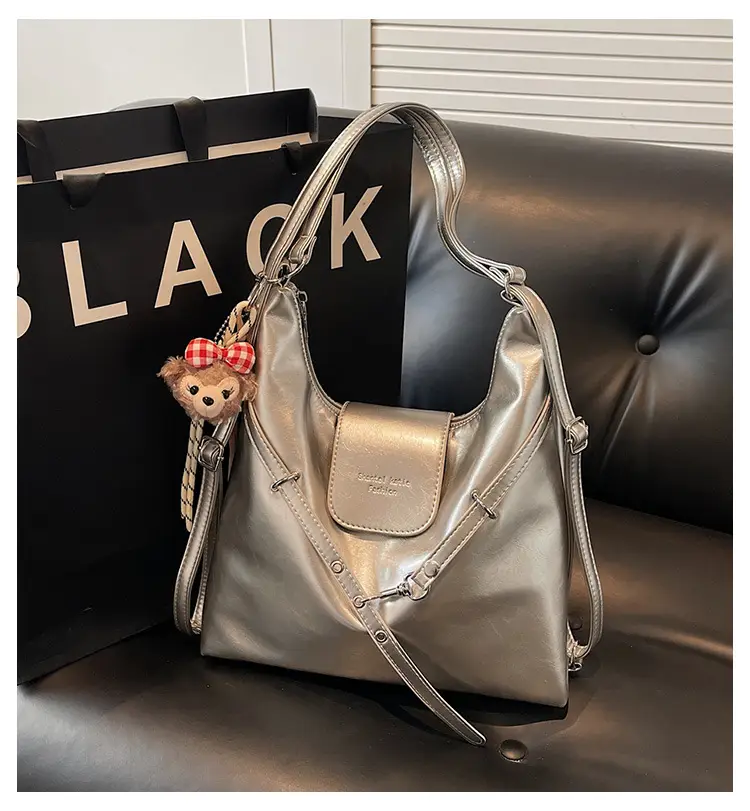 Silver Fashionable Shoulder Bag for Women 2025 New Arrival — feature 1
