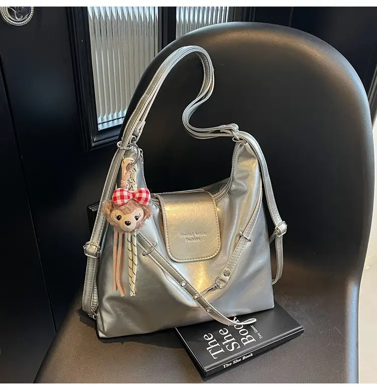 Silver Fashionable Shoulder Bag for Women 2025 New Arrival — feature 14