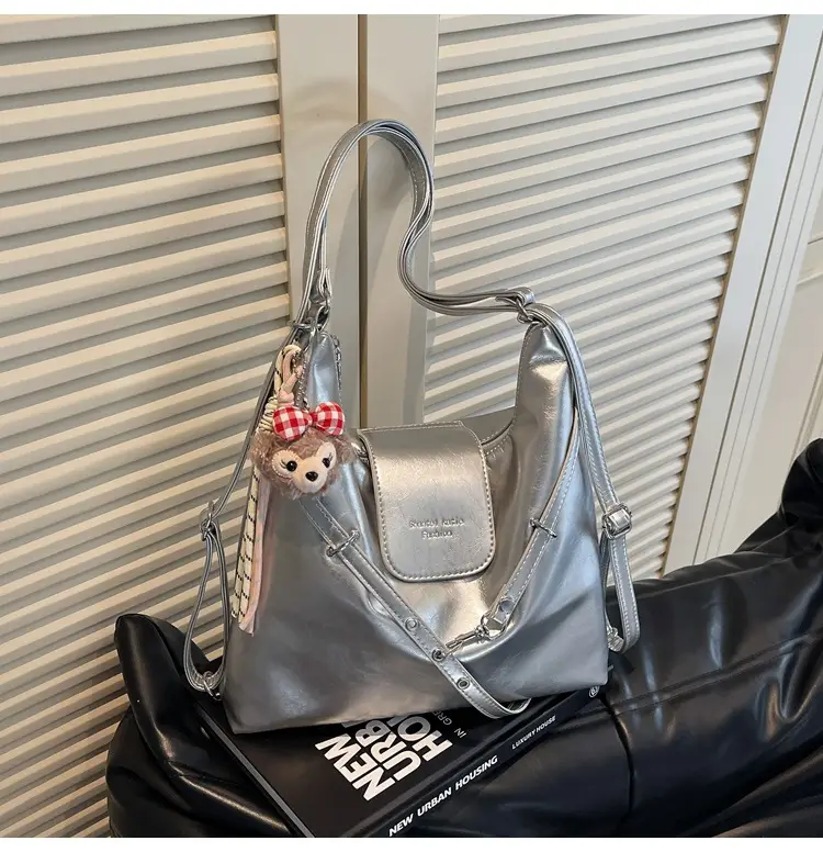 Silver Fashionable Shoulder Bag for Women 2025 New Arrival — feature 16