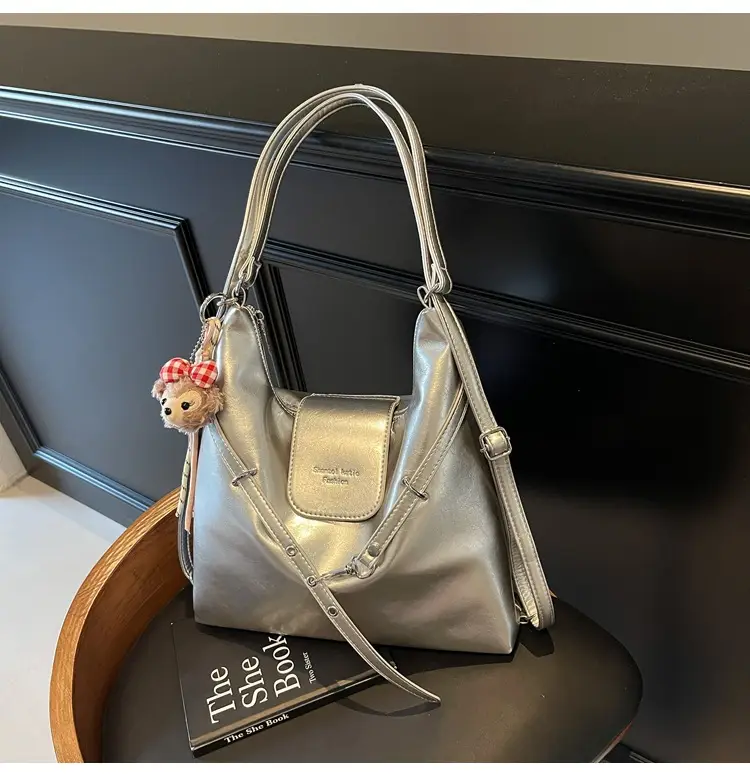 Silver Fashionable Shoulder Bag for Women 2025 New Arrival — feature 19
