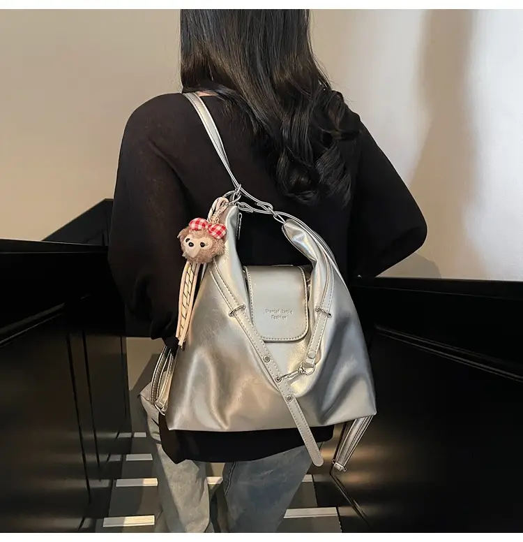 Silver Fashionable Shoulder Bag for Women 2025 New Arrival — feature 22