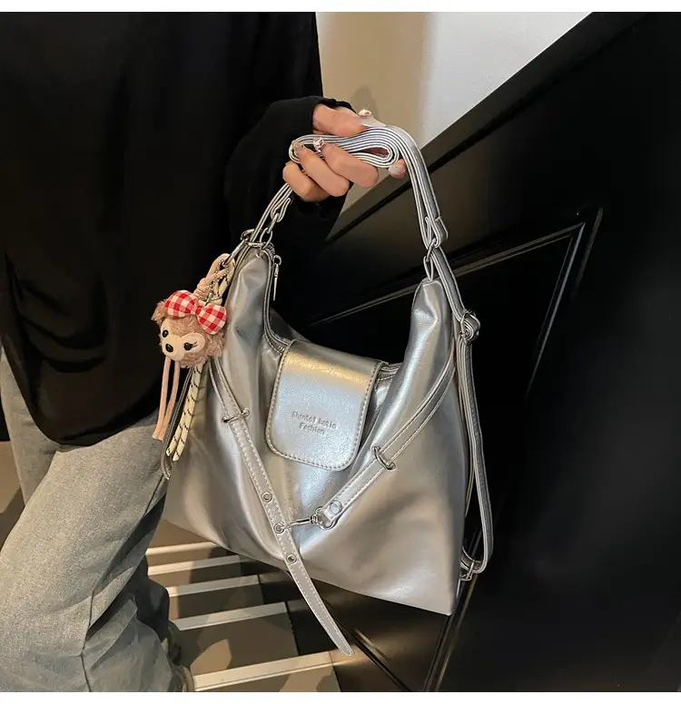 Silver Fashionable Shoulder Bag for Women 2025 New Arrival — feature 24