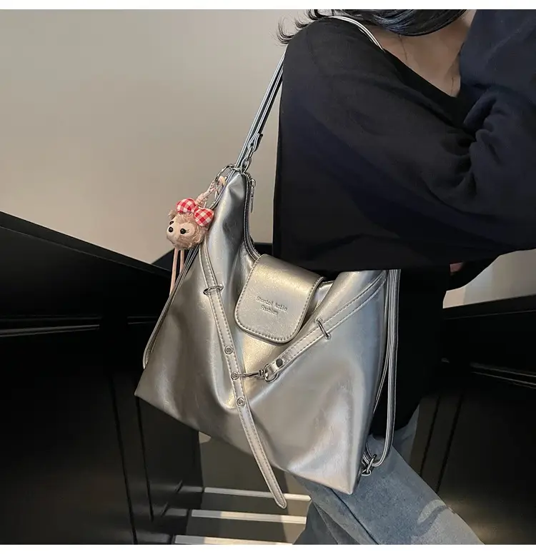 Silver Fashionable Shoulder Bag for Women 2025 New Arrival — feature 25