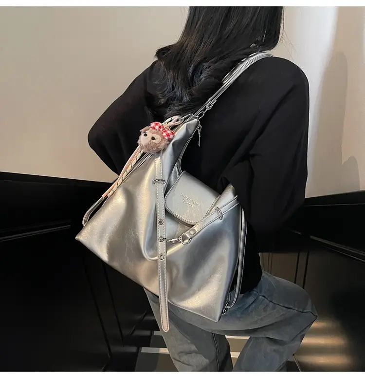 Silver Fashionable Shoulder Bag for Women 2025 New Arrival — feature 26