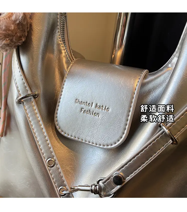 Silver Fashionable Shoulder Bag for Women 2025 New Arrival — feature 3