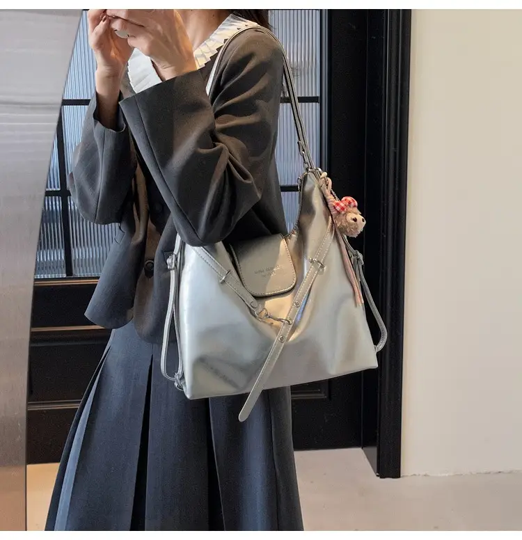 Silver Fashionable Shoulder Bag for Women 2025 New Arrival — feature 41