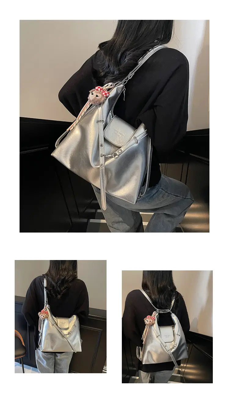 Silver Fashionable Shoulder Bag for Women 2025 New Arrival — feature 9