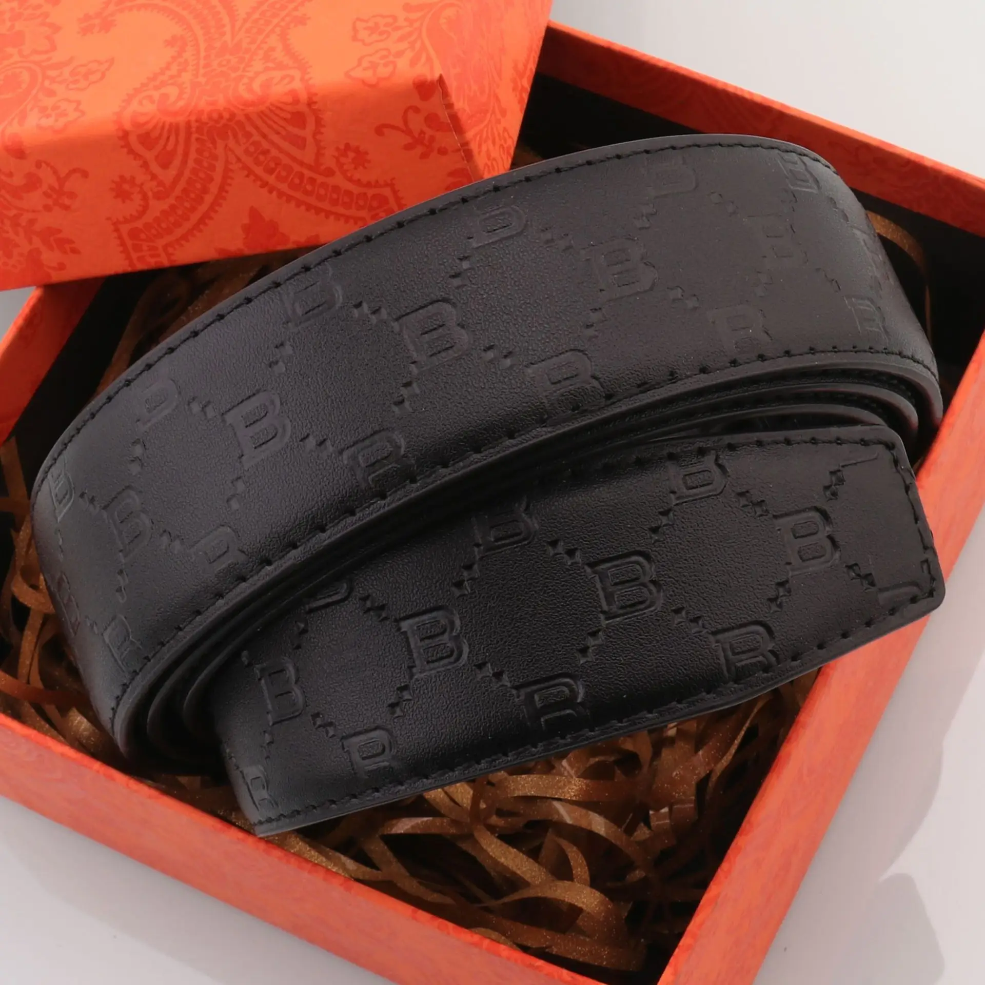 Hongsheng PU Leather Belt with Embossed Design