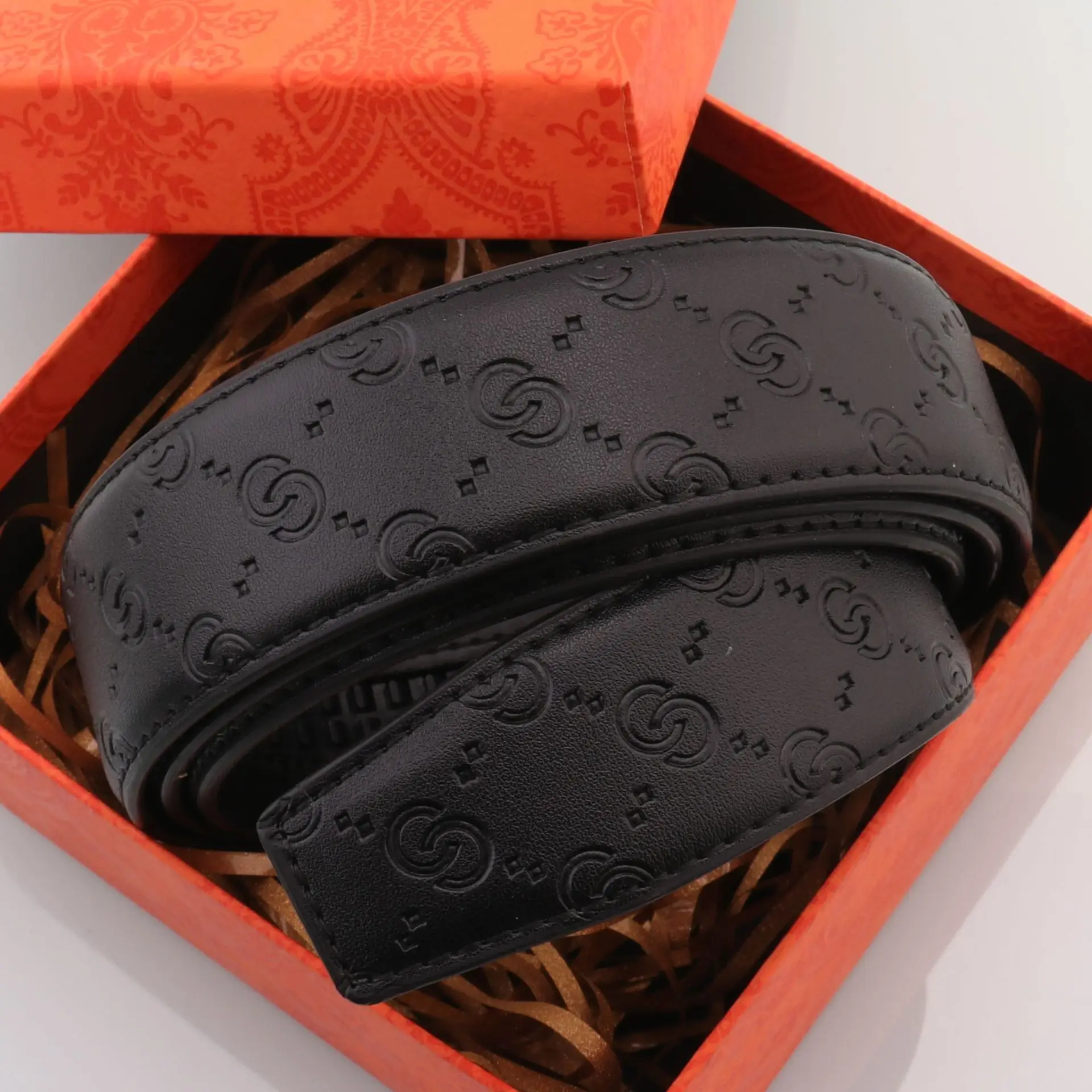Hongsheng PU Leather Belt with Embossed Design