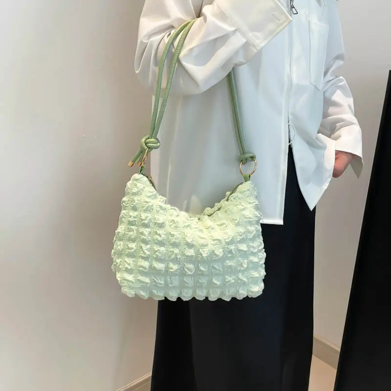 White Pearl Puff Shoulder Bag for Women - Image 7