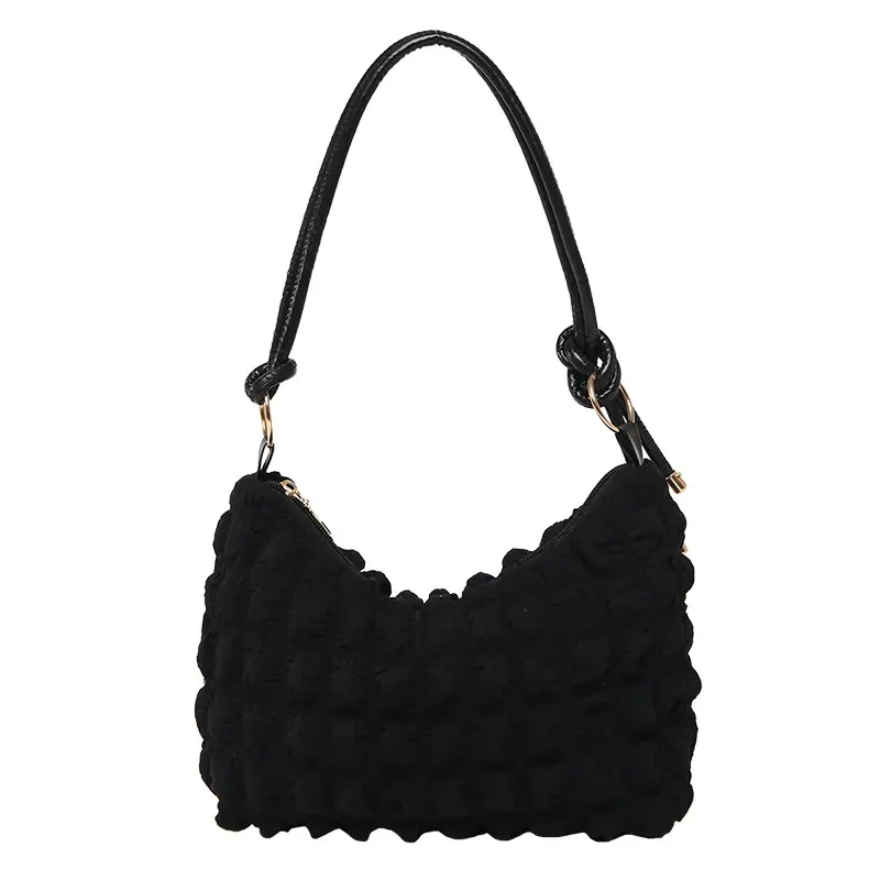 White Pearl Puff Shoulder Bag for Women - Image 9