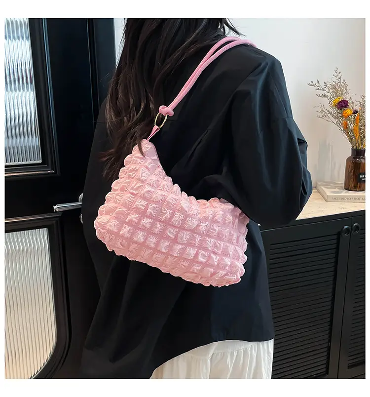 White Pearl Puff Shoulder Bag for Women — feature 14