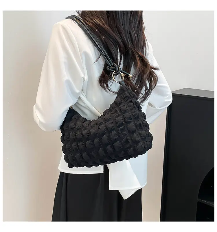 White Pearl Puff Shoulder Bag for Women — feature 19