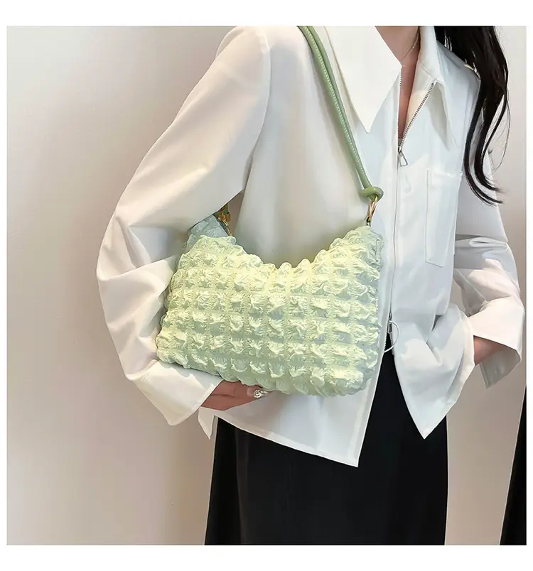 White Pearl Puff Shoulder Bag for Women — feature 20