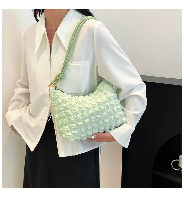 White Pearl Puff Shoulder Bag for Women — feature 21