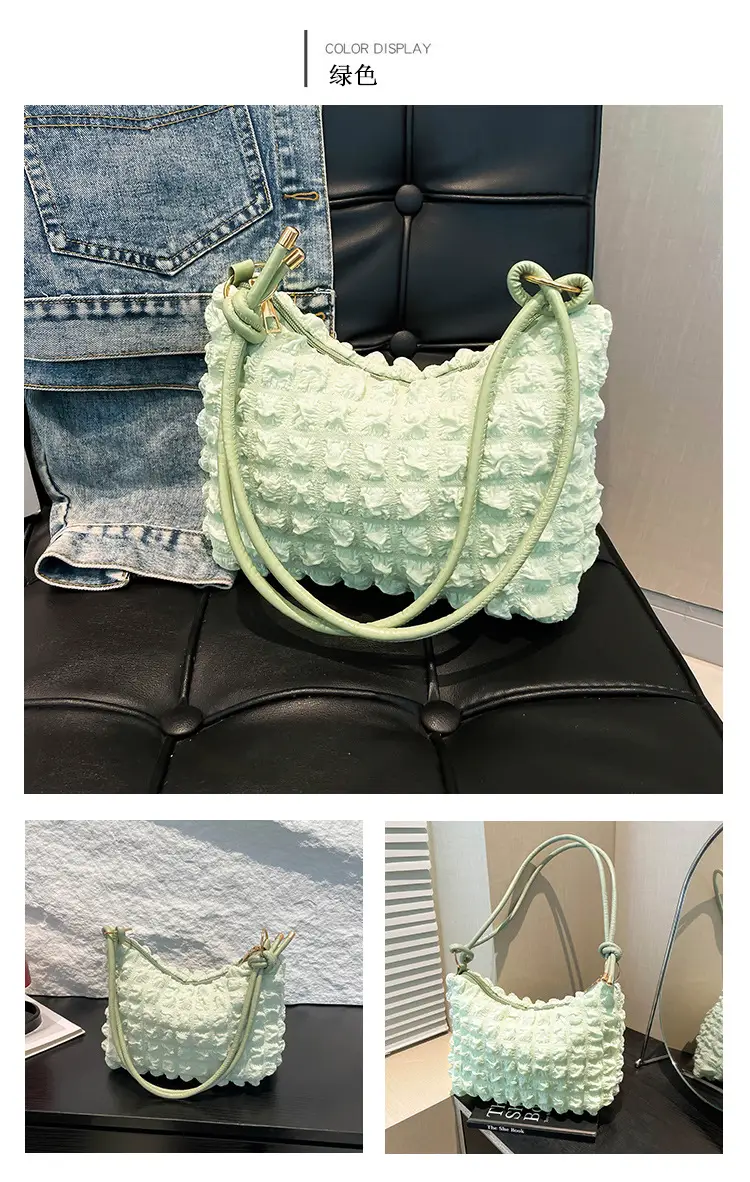 White Pearl Puff Shoulder Bag for Women — feature 24