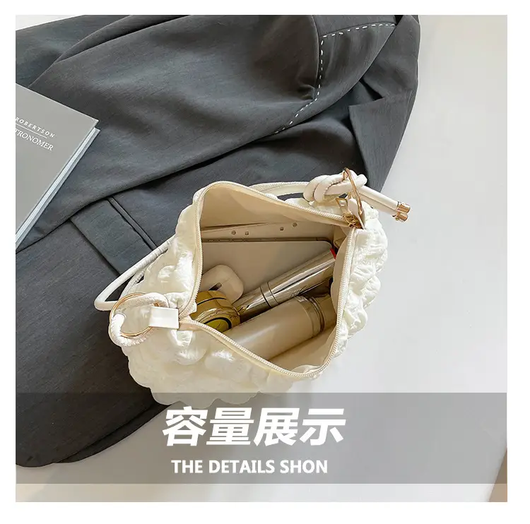 White Pearl Puff Shoulder Bag for Women — feature 8