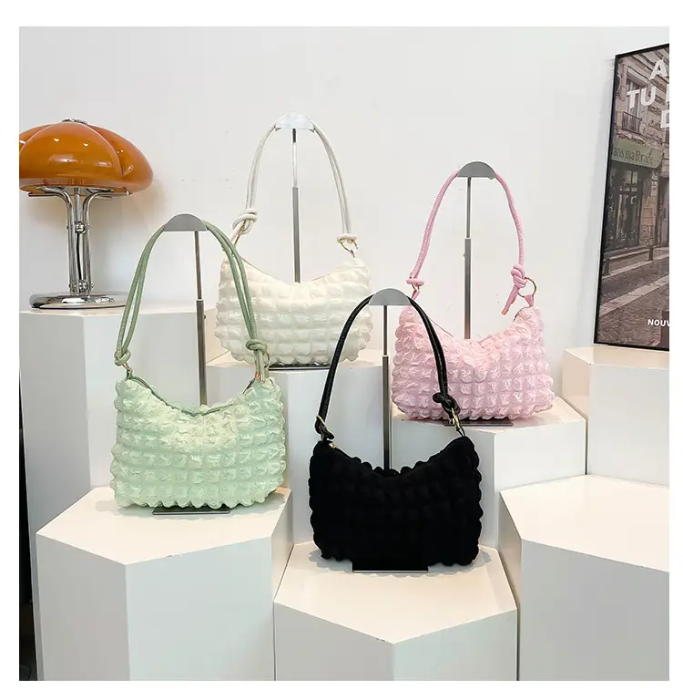 White Pearl Puff Shoulder Bag for Women — feature 9
