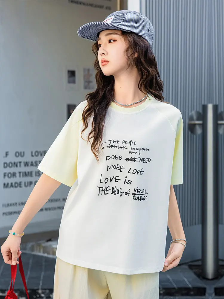 2025 Spring Women Short Sleeve T-Shirt White Korean Style - Image 6