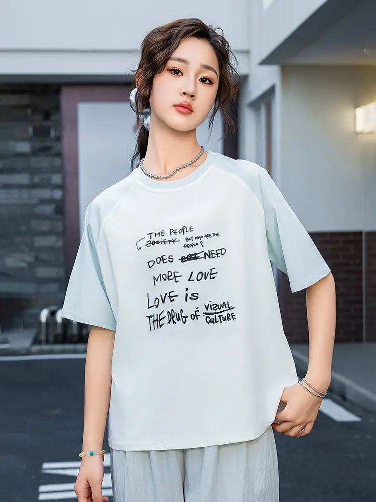 2025 Spring Women Short Sleeve T-Shirt White Korean Style - Image 7