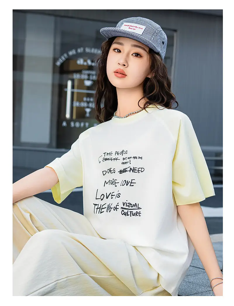 2025 Spring Women Short Sleeve T-Shirt White Korean Style β feature 17