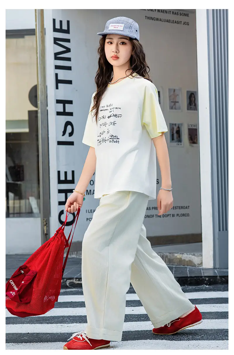 2025 Spring Women Short Sleeve T-Shirt White Korean Style β feature 19
