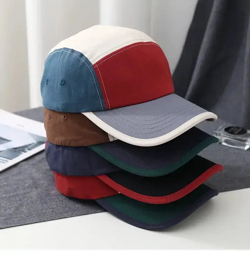 American Style Retro Color-Block Baseball Cap for Men Women — feature 6
